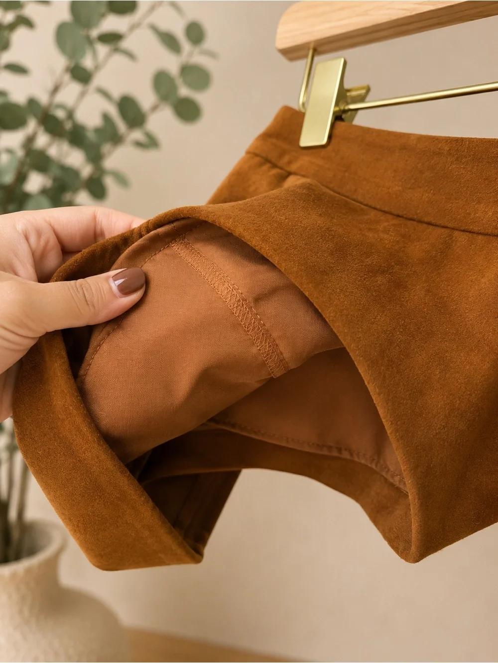 J. Crew Walnut Women Mini Suede Skirt ✨